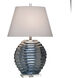 Kozen 31 inch 100 watt Kozen Blue and White Table Lamp Portable Light
