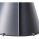French Maid 1 Light 16 inch Blue and Polished Nickel Chandelier Ceiling Light