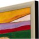 Abstract Collection Modern Antique Silver Leaf Wood With Champagne Wash And Painted Black Edge Framed Art