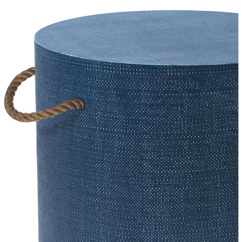 Aegean 21.5 X 21.5 inch Indigo Side Table, Round