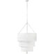 Lisa McDennon Baya 10 Light 30 inch Textured Plaster Chandelier Ceiling Light, Multi Tier