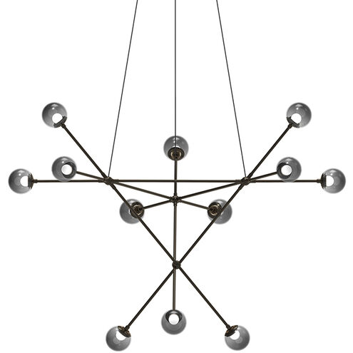 Proton LED 40 inch Polished Black Nickel Pendant Ceiling Light