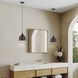 Bolita 8 inch Bronze with Antique Brass Accents LED Pendant Ceiling Light