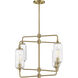 Holton 4 Light 26 inch Warm Brass Chandelier Ceiling Light