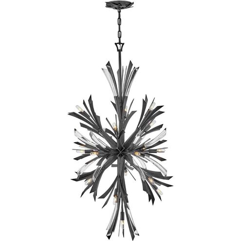 Vida LED 24 inch Brushed Graphite Chandelier Ceiling Light, Orb