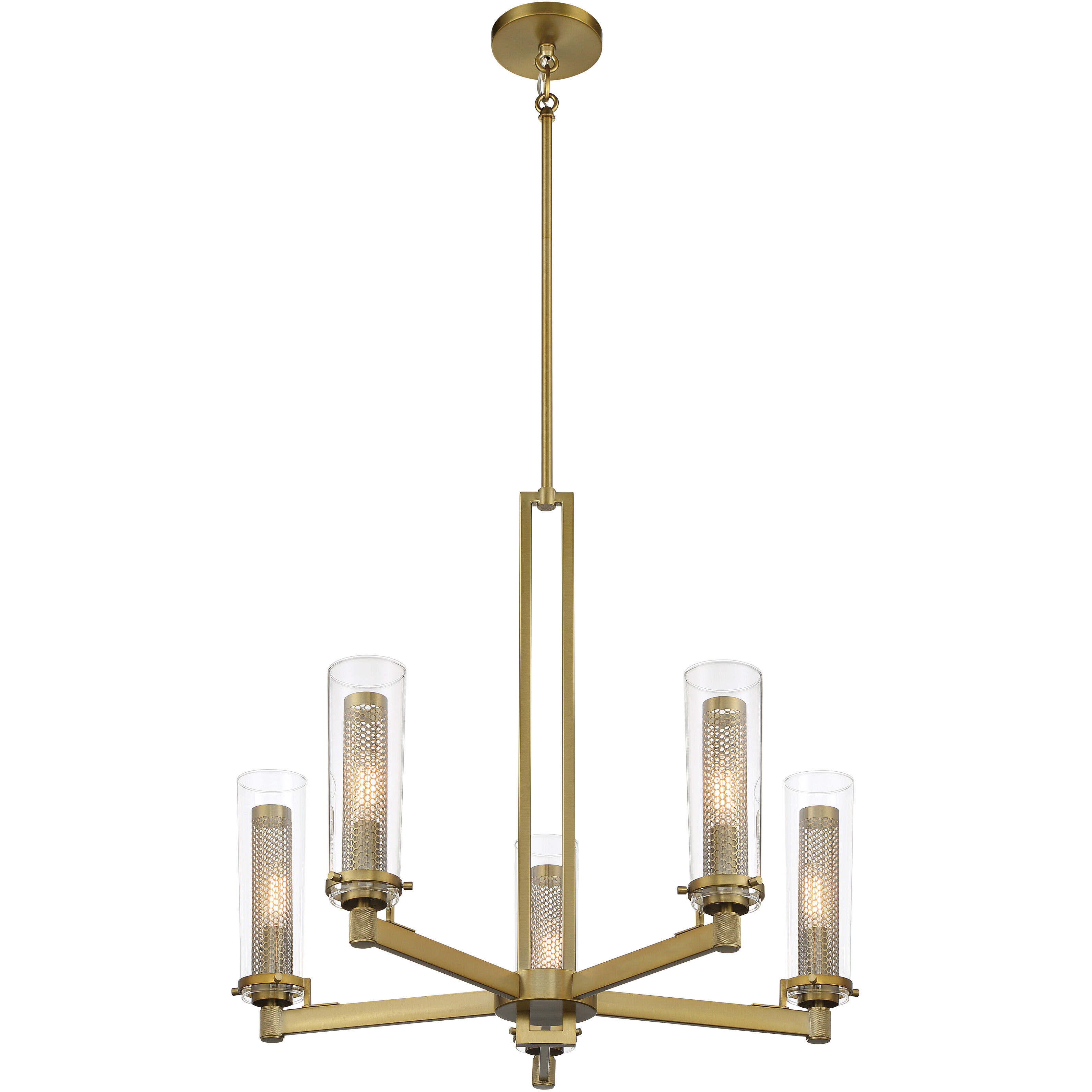 Emmerham 5 Light 26 inch Soft Brass Chandelier Ceiling Light