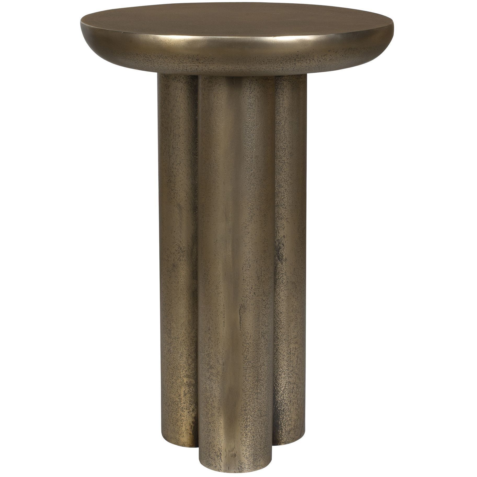 Thorp 22 X 15 inch Antique Brass Outdoor Accent Table