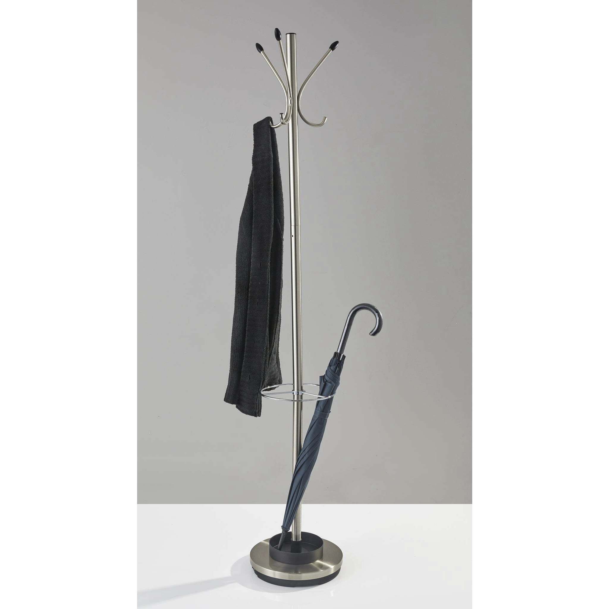 Umbrella 68 inch Steel Coat Rack with Umbrella Stand
