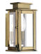 Princeton 1 Light 9 inch Antique Brass Outdoor Wall Lantern