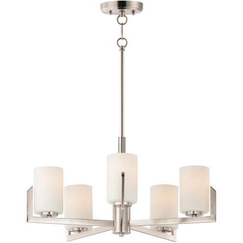 Dart 5 Light 26 inch Satin Nickel Chandelier Ceiling Light