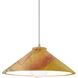 Radiance Collection - Flare 1 Light 11.75 inch Harvest Yellow Slate and Brushed Nickel Pendant Ceiling Light in Replaceable Bulb, White, Form+Finish+Function