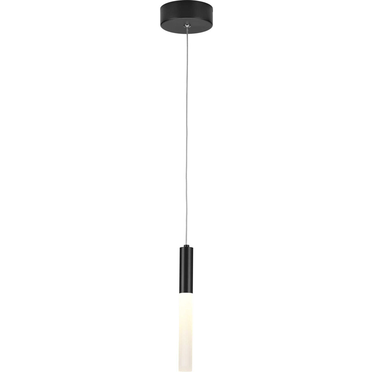 Kylo LED LED 5 inch Matte Black Pendant Ceiling Light, Progress LED