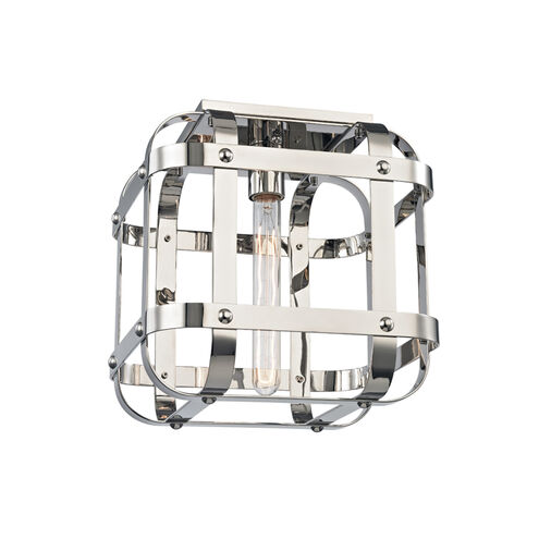 Colchester 1 Light 11.75 inch Polished Nickel Semi-Flush Ceiling Light