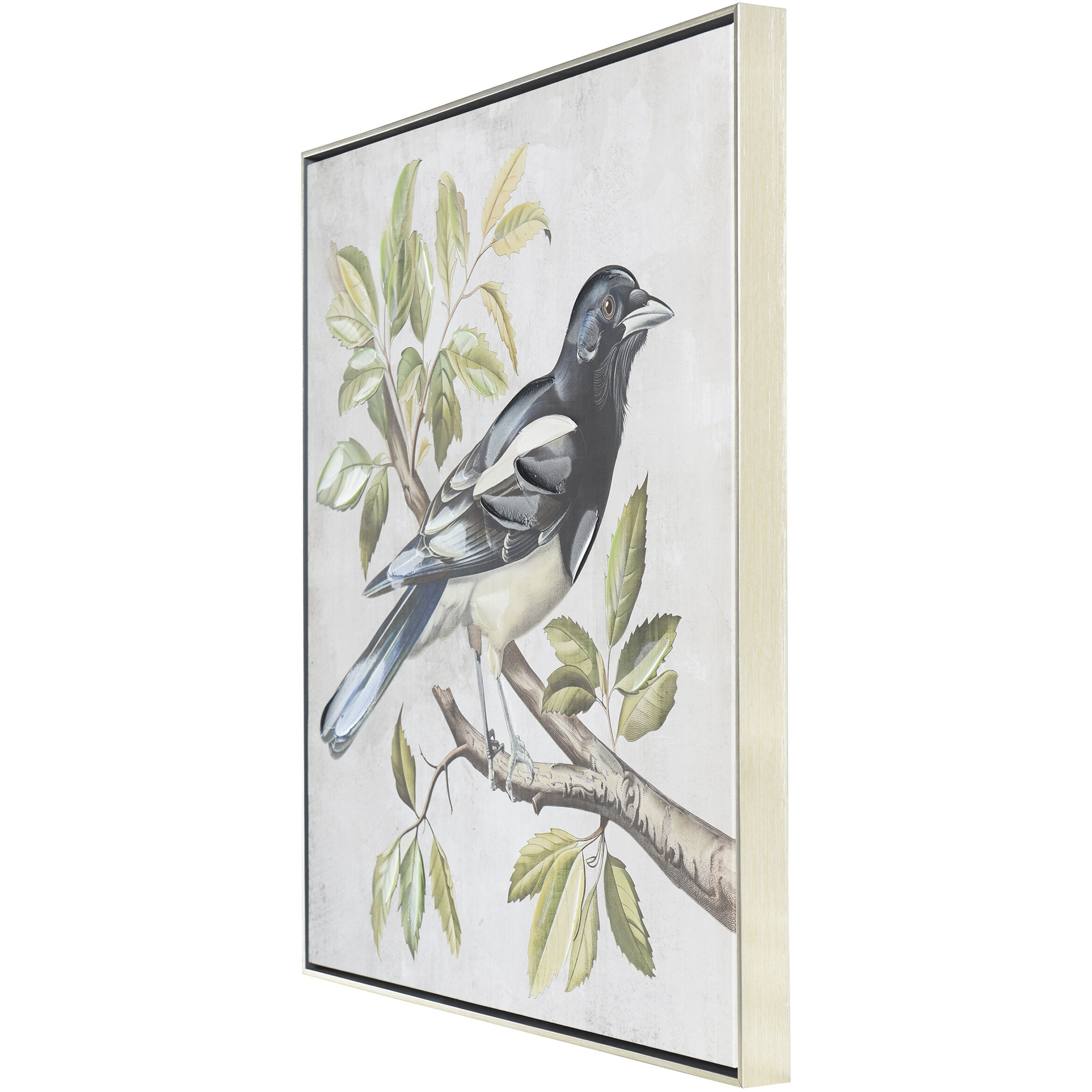 Birdsong Blue and Green and Cream Wall Art