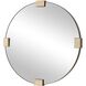 Russo 36.38 X 36.38 inch Golden Bronze Mirror