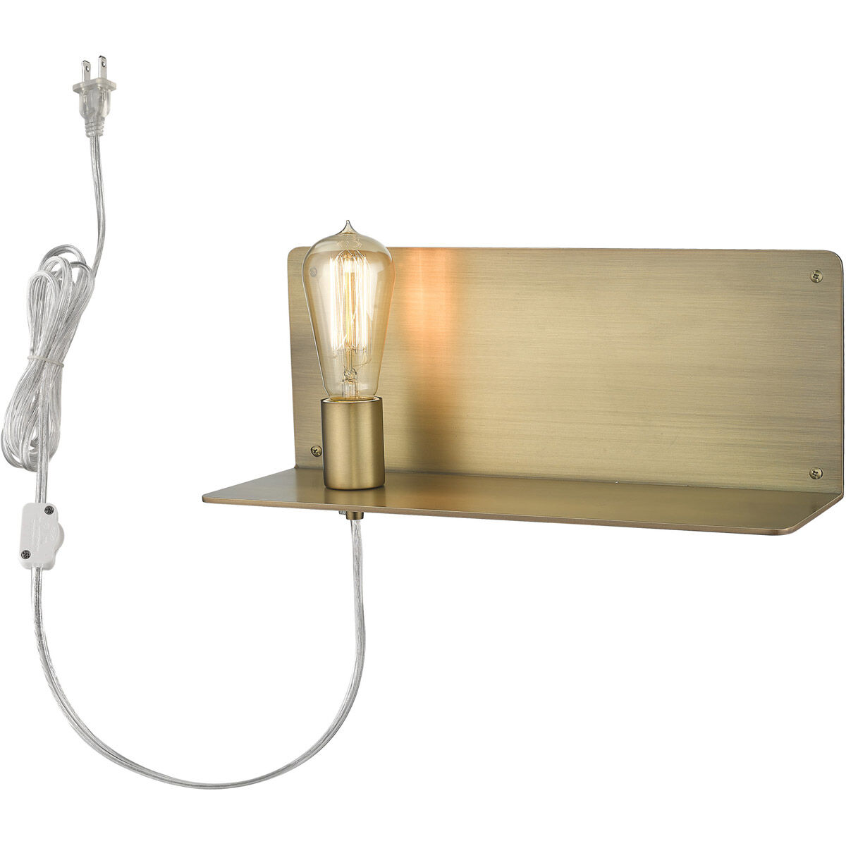 Arris 1 Light 15 inch Aged Brass Sconce Wall Light