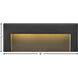 Taper 12v 2.50 watt Satin Black Landscape Deck Sconce, Horizontal