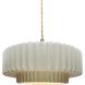 Radiance LED 14.5 inch Matte White and Brushed Nickel Pendant Ceiling Light