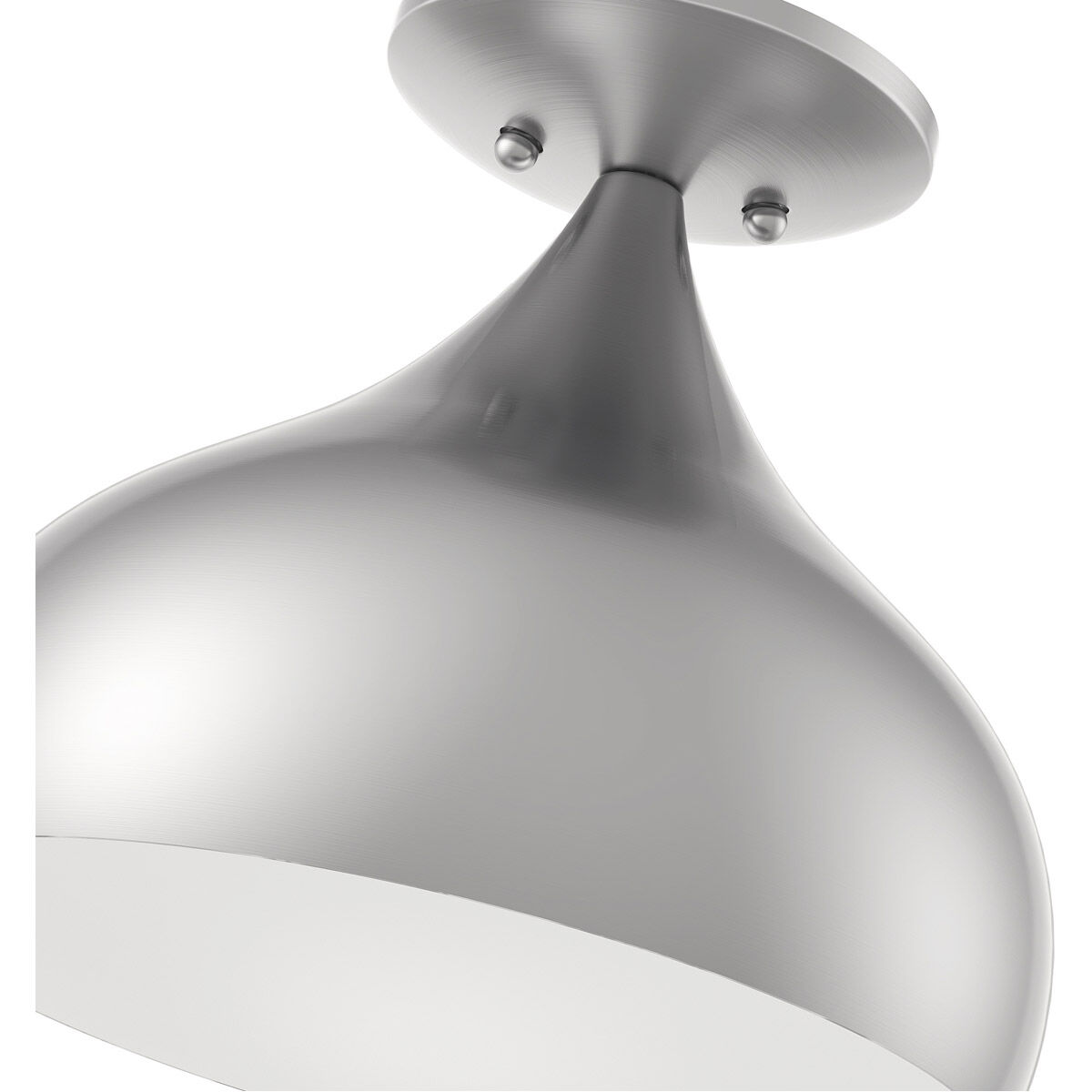 Amador 1 Light 10 inch Brushed Nickel Semi-Flush Mount Ceiling Light