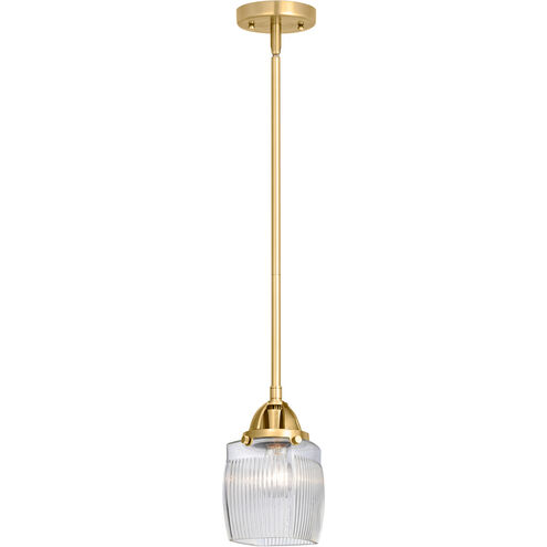 Nouveau 2 Colton 1 Light 6 inch Satin Gold Mini Pendant Ceiling Light