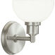 Whitman Sconce Wall Light in Brushed Nickel