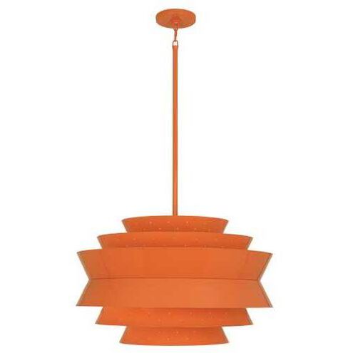Pierce 3 Light 23 inch Tangerine Pendant Ceiling Light
