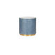 Bradshaw Orrell Natural White/Blue/Antique Gold Leaf Side Table