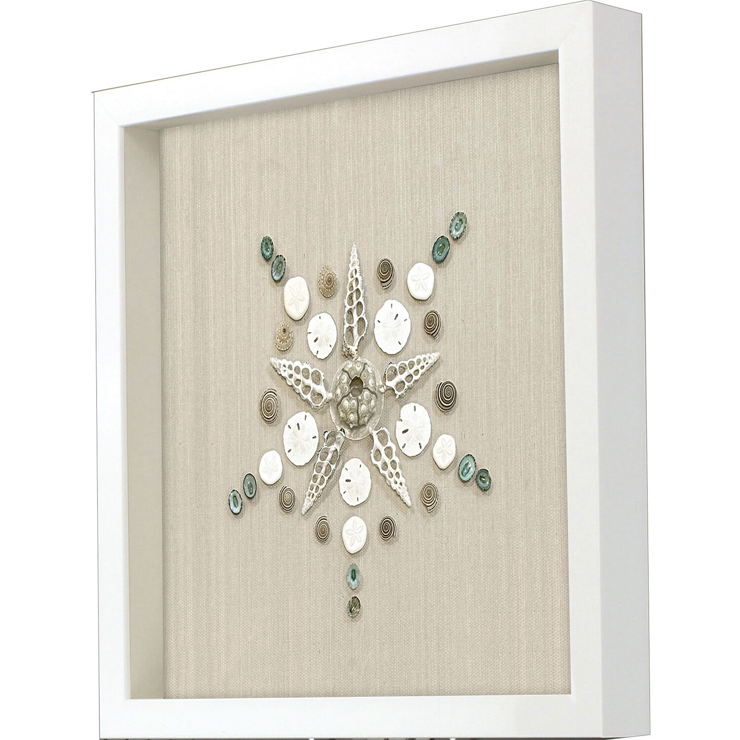 Caparazon Brown and Neutral and White Framed Art