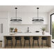 Chimes WiZ LED 33.75 inch Black and Satin Nickel Single Pendant Ceiling Light