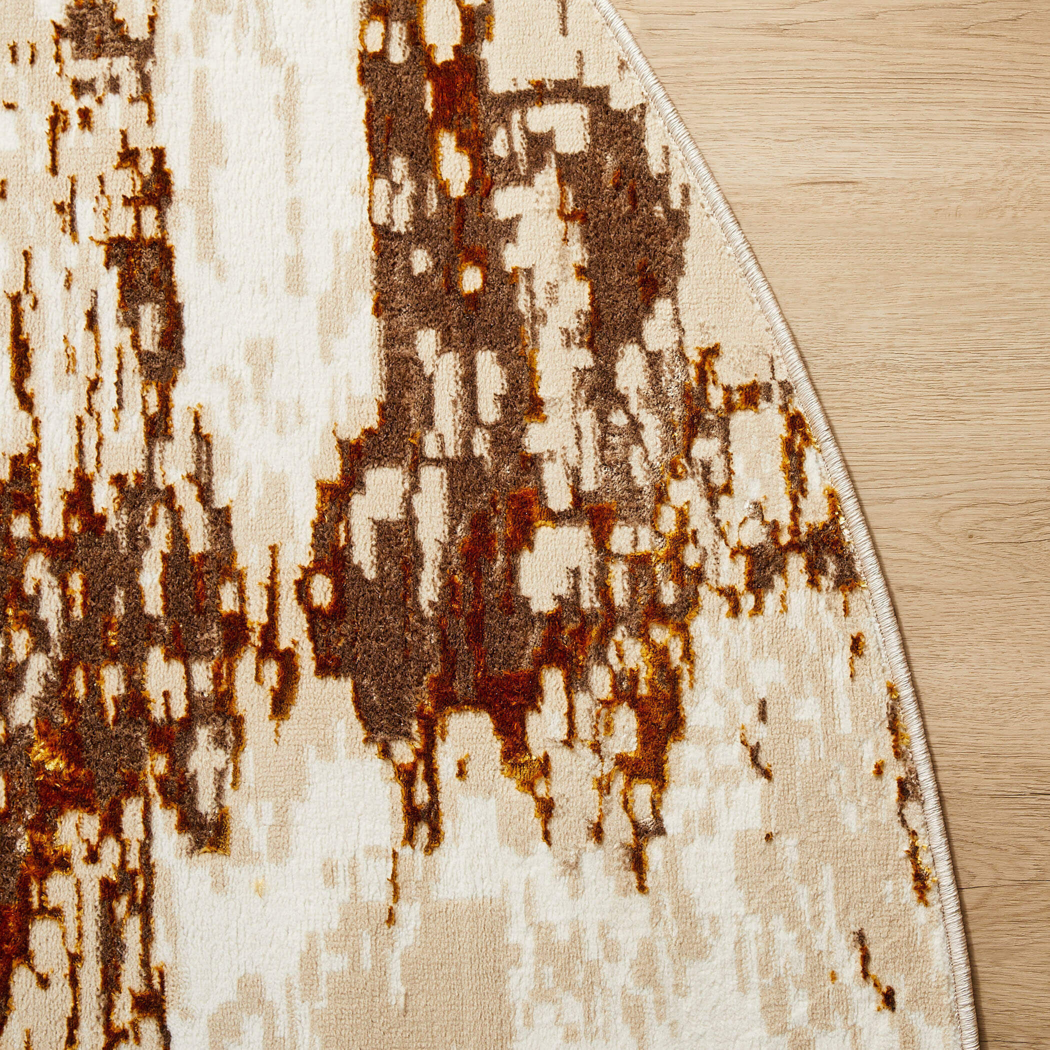 Sibel Gold Rug in 8 Round