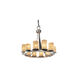 LumenAria LED 28 inch Dark Bronze Chandelier Ceiling Light in Cylinder with Flat Rim, 8400 Lm LED, Dakota