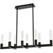 Noemi 8 Light 12 inch Black Pendant Ceiling Light