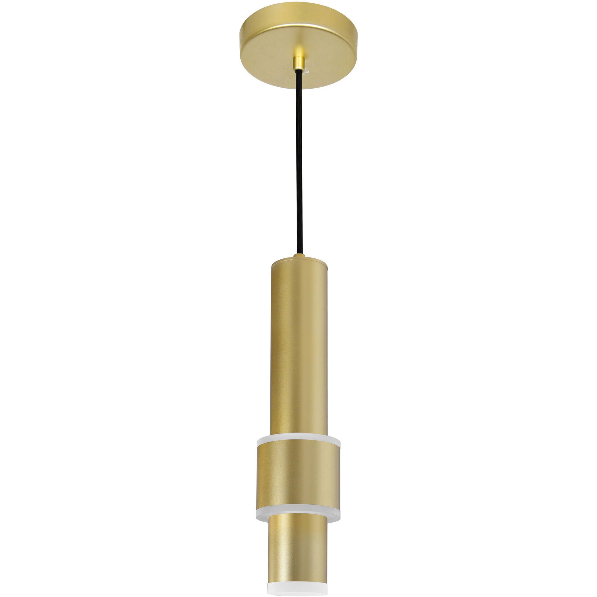 Lena LED 3 inch Satin Gold Mini Pendant Ceiling Light