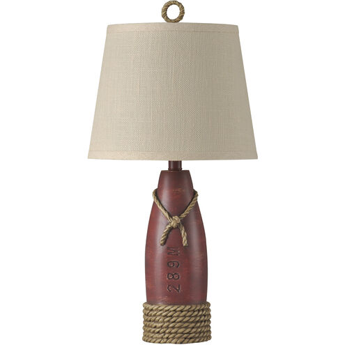 Table Lamp 26.25 inch 100 watt Nantucket Red Table Lamp Portable Light