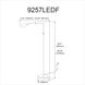 Contemporary 50.25 inch 9.00 watt Satin Nickel Task Floor Lamp Portable Light, Swing Arm