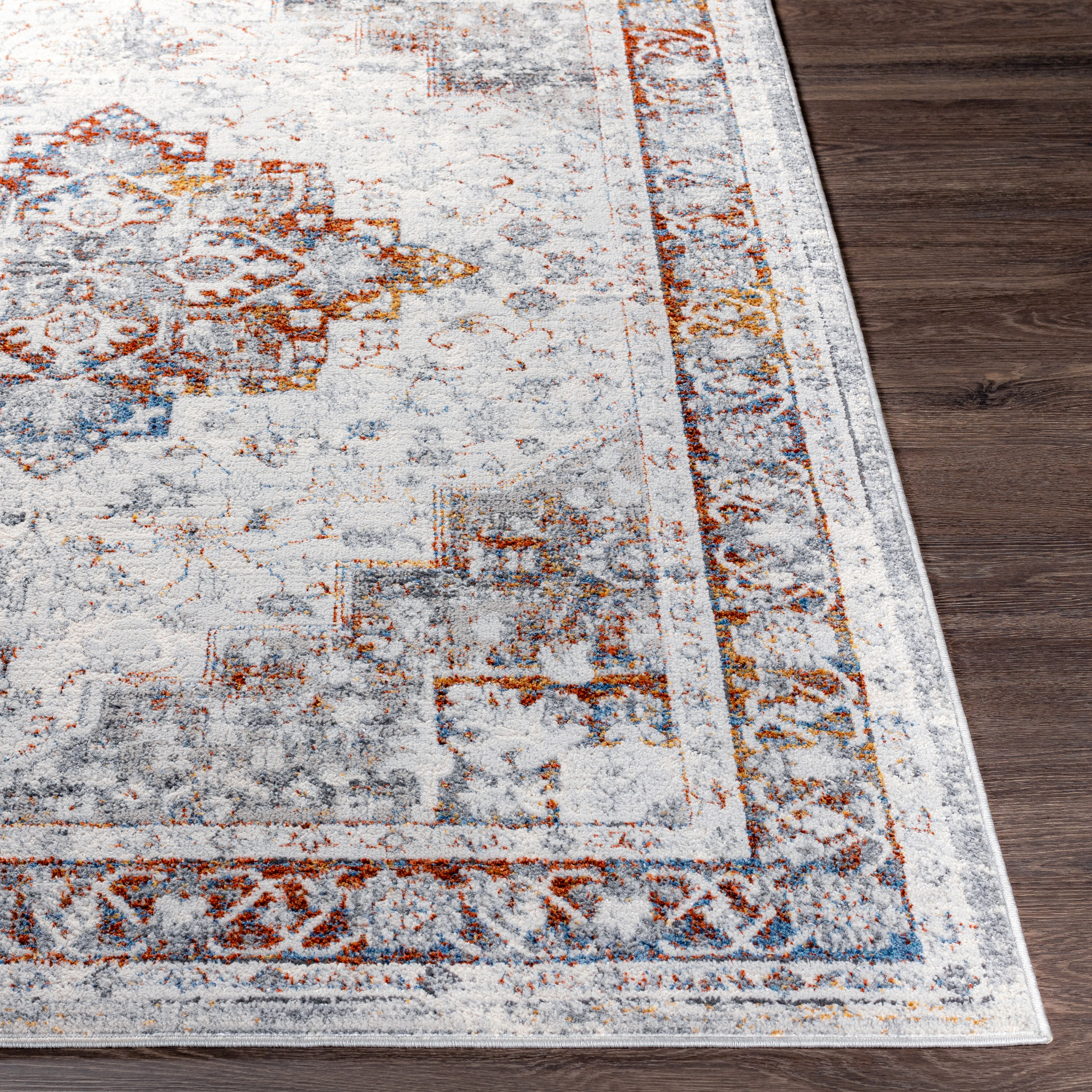 Lustro 120 X 94 inch Blue Rug in 8 x 10, Rectangle