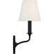Alexa Hampton Chatsworth 1 Light 5.5 inch Aged Iron Sconce Wall Light