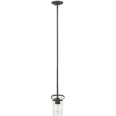 Casa LED 5 inch Olde Black Indoor Pendant Ceiling Light in Clear