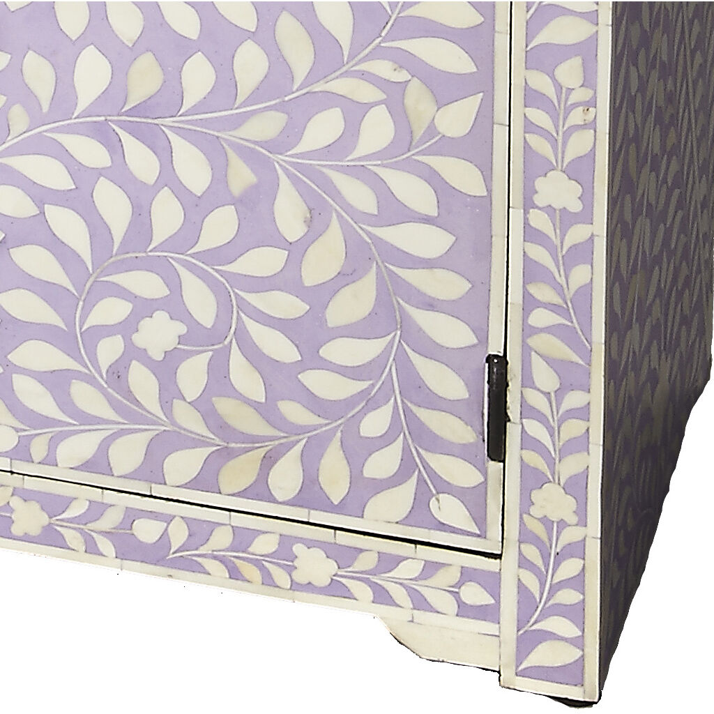 Bone Inlay Vivienne Lavender Bone Inlay Heritage Chest/Cabinet