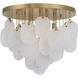 Velisse 5 Light 23.75 inch Legacy Brass Flush Mount Ceiling Light