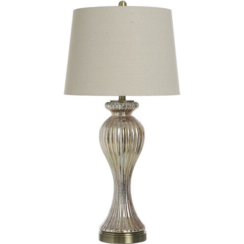 Signature 32 inch 150 watt Glimmer Bronze Table Lamp Portable Light