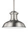 Fredricksburg 1 Light 13.25 inch Satin Aluminum Outdoor Pendant