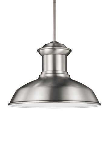 Fredricksburg 1 Light 13.25 inch Satin Aluminum Outdoor Pendant