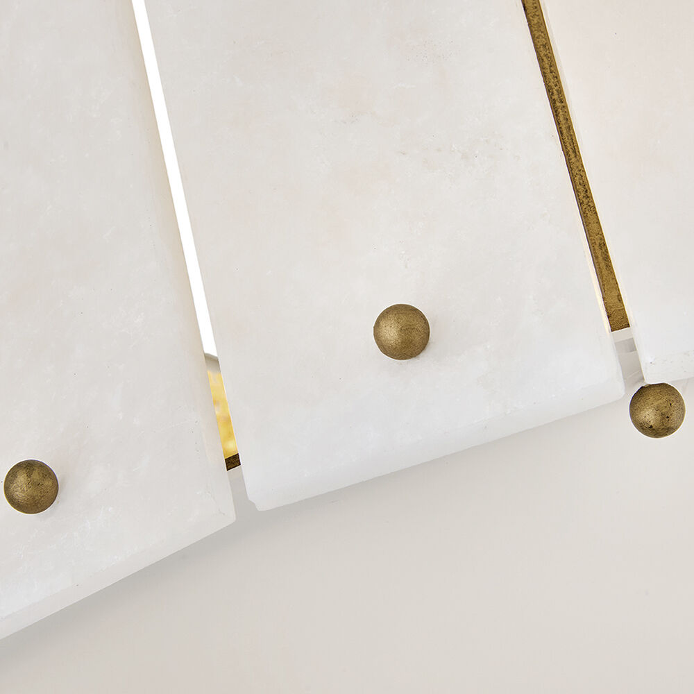 Simone 4 Light 20.75 inch Burnished Gold Semi-flush Mount Ceiling Light