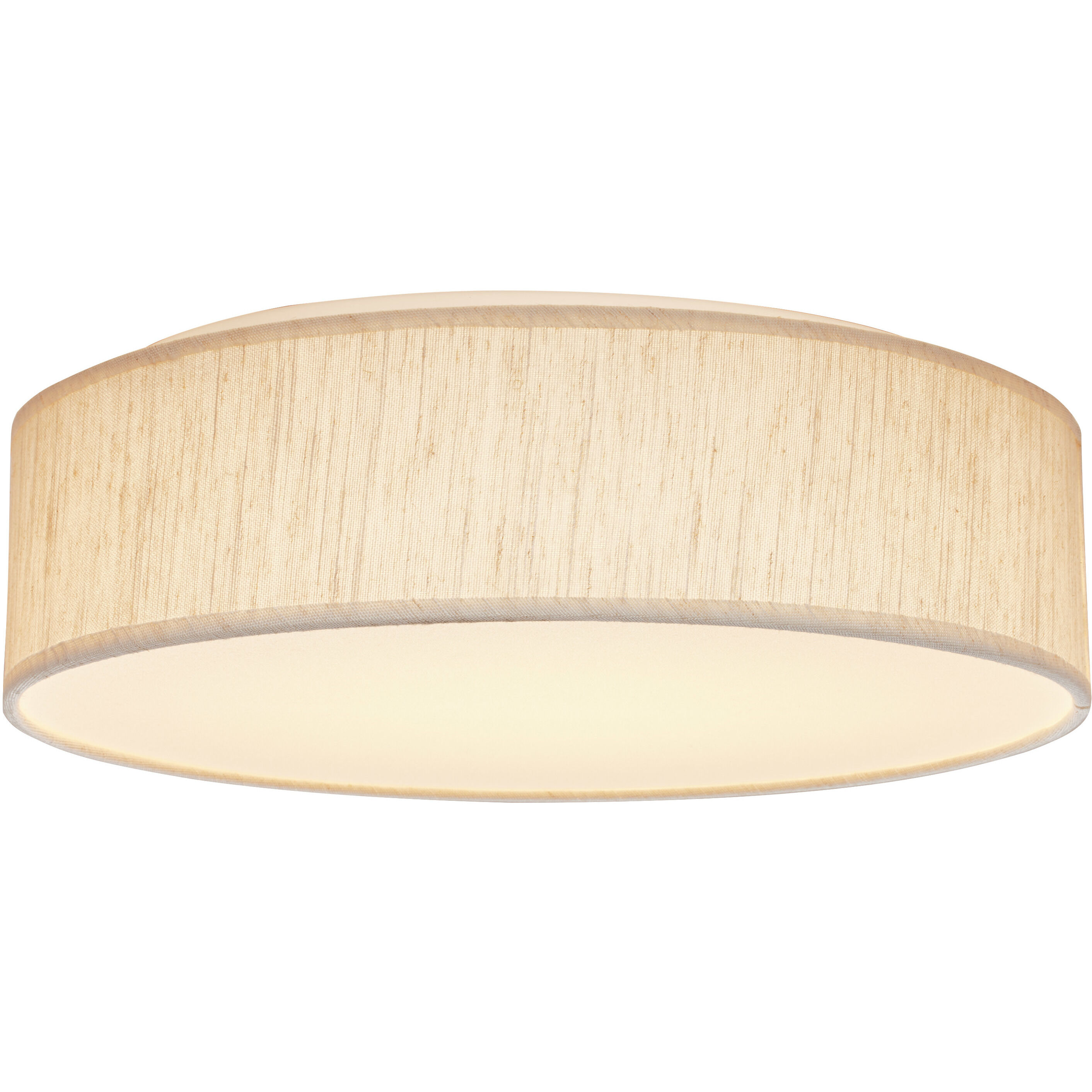 Brentwood LED 15 inch Beige Fabric Flush Mount Ceiling Light