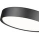 Kawan LED 16 inch Matte Black Flush Mount Ceiling Light