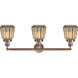 Franklin Restoration Chatham LED 30 inch Antique Copper Bath Vanity Light Wall Light in Mercury Glass, Franklin Restoration