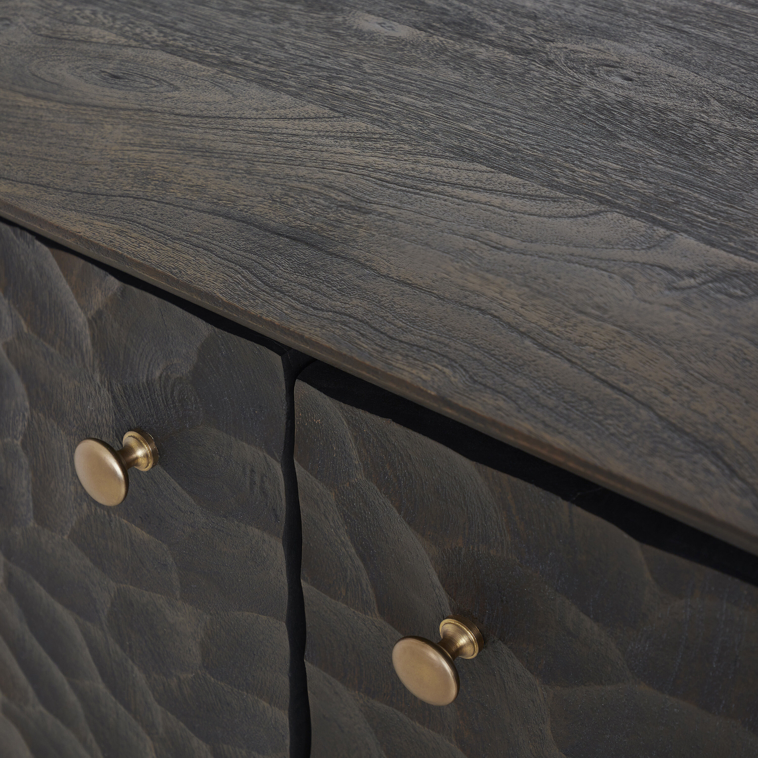 Jean Walnut and Antique Brass Cabinet