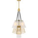 Liana 7 Light 18 inch Brushed Gold Chandelier Ceiling Light