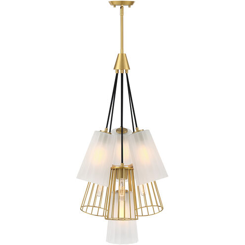 Liana 7 Light 18 inch Brushed Gold Chandelier Ceiling Light